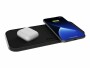 Zens Wireless Charger Dual QI Schwarz, Induktion Ladestandard