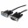 Image 3 StarTech.com - 0.5m Black Straight Through DB9 RS232 Serial Cable - DB9 RS232 Serial Extension Cable - Male to Female Cable - 50cm (MXT10050CMBK)