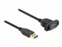 DeLock USB 3.0-Einbaukabel USB A - USB A 1