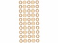 lalana Holzperlen Hölzerne Perlen 15 mm, 50 Stück, Material