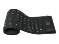 LogiLink Flexible Waterproof - Tastatur - PS/2, USB