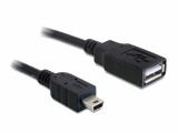 DeLock USB 2.0-Adapterkabel Mini-USB B - USB A