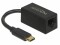 Bild 4 DeLock Netzwerk-Adapter 1 Gbps USB Typ-C, Schnittstellen: RJ-45