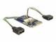Bild 2 DeLock Mini-PCI-Express-Karte 95242, Datenanschluss Seite B: USB