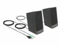 DeLock PC-Lautsprecher Stereo 2.0, Audiokanäle: 2.0, Detailfarbe