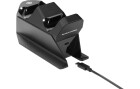 DELTACO Ladestation Dual Charger PS5 Schwarz, Schnittstellen: USB