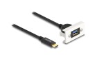 DeLock Easy 45 Modul SuperSpeed USB-A zu USB-C, Kabelpeitsche