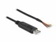 DeLock USB 2.0-Adapterkabel USB A - Offen 1 m