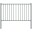 Bild 0 vidaXL Zaunfeld mit Pfosten Pulverbeschichteter Stahl 1,7 x 0,75 m