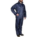 vidaXL Blaue Regenbekleidung für Männer 2-teilig mit Kapuze