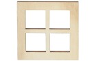 HobbyFun Mini-Haus Fenster 3 Stück, Detailfarbe: Nature, Material