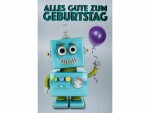 ABC Geburtstagskarte Roboter