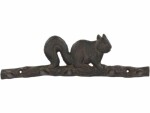 Esschert Design Wandhaken Eichhörnchen auf Ast Dunkelbraun, 36.4 x 10.7