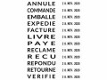 Colop Wort- und Datumsstempel 2000 WD Französisch, Schwarz