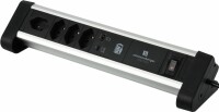 S-ELECTRO Tischsteckdosenleiste Alu 85.835.4AL USB C/A, Kein