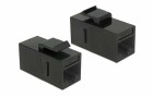 DeLock Keystone-Modul RJ-45 - RJ-45, Cat.6, UTP schwarz, Modultyp