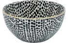 Kadastar Schale Metropolitan Dots 15 cm, Schwarz/Weiss