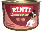 Rinti Nassfutter Dose Gold mit Rind, 185 g, Tierbedürfnis