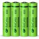 GP Batteries Recyko, Akku LR03 4x AAA NiMh,650mAh,1.2Volt,GoGreen,DECT Tel