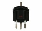 Max Hauri Fixadapter SchuKo Konturenstecker ? T12 schwarz