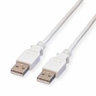 VALUE USB 2.0 Kabel - Typ A-A - weiss - 4,5 m