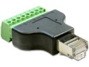 DeLock Terminalblock RJ45 m 8 Pins 1 Stück, Zubehörtyp