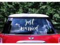 Partydeco Auto Sticker just married