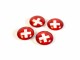 Trendform Haftmagnet EYE Swiss Kreuz 4er Set, Rot, Detailfarbe
