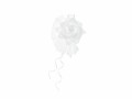 Partydeco Hochzeitsaccessoire Autodekoration Rose 14 cm, 4 Stk