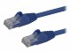 StarTech.com - 2m CAT6 Ethernet Cable, 10 Gigabit Snagless RJ45 650MHz 100W PoE Patch Cord, CAT 6 10GbE UTP Network Cable w/Strain Relief, Blue, Fluke Tested/Wiring is UL Certified/TIA - Category 6 - 24AWG (N6PATC2MBL)