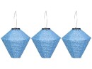 COCON Lampion LED Solar Diamant, Blau, 3 Stück, Betriebsart