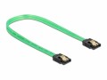 DeLock SATA-Kabel UV Leuchteffekt grün 30 cm, Datenanschluss