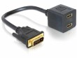 DeLock 2-Port Signalsplitter DVI-D - HDMI, Anzahl Ports: 2