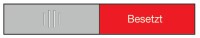 BEREC Türschild 37,4x152mm 314.087 Alu, Frei-Besetzt 