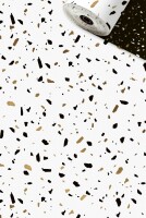 STEWO Geschenkpapier Terrazzo 2522648080 0.5x250m gold, Dieses