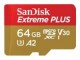 SanDisk Extreme PLUS microSDXC 64GB+SD 200MB/s