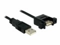 DeLock USB2.0-Kabel A-A: Stecker-Buchse, 1m, zum