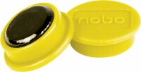 NOBO Magnet rund 24mm 1915295 gelb 10 Stück, Dieses
