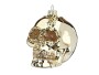 INGES CHRISTMAS DECOR Weihnachtskugel Totenkopf 9 cm, 2 Stück, Gold