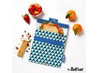 Roll'eat Lunchbeutel SnacknGo-Tiles 18 cm x 18 cm, Blau