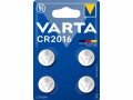 Varta Knopfzelle CR2016 4 Stück