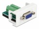 DeLock Easy 45 Modul VGA - Terminalblock, Kabeltyp: Adapter