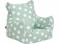 Knorrtoys Kindersitzsack Green White Stars, Produkttyp: Sitzsack