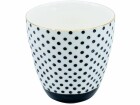 Kadastar Kaffeetasse Metropolitan Dots 250 ml , Schwarz/Weiss