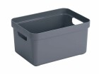 Sigma Home Aufbewahrungsbox 13 l Dunkelblau/Grau, Breite: 25.5 cm