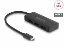 DeLock 3-Port Signalsplitter 4K 30 Hz, USB-C - 3x