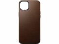 Nomad Back Cover Modern Leather iPhone 15 Plus Braun