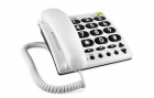 Doro Tischtelefon PhoneEasy 311c Weiss, Detailfarbe: Weiss