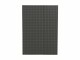 PaperOh Notizbuch Quadro A4, Blanko, Grau mit schwarzen Quadraten