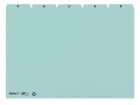 Biella Karteikarten A4 quer A-Z, 100 Stück, Blau, Lineatur